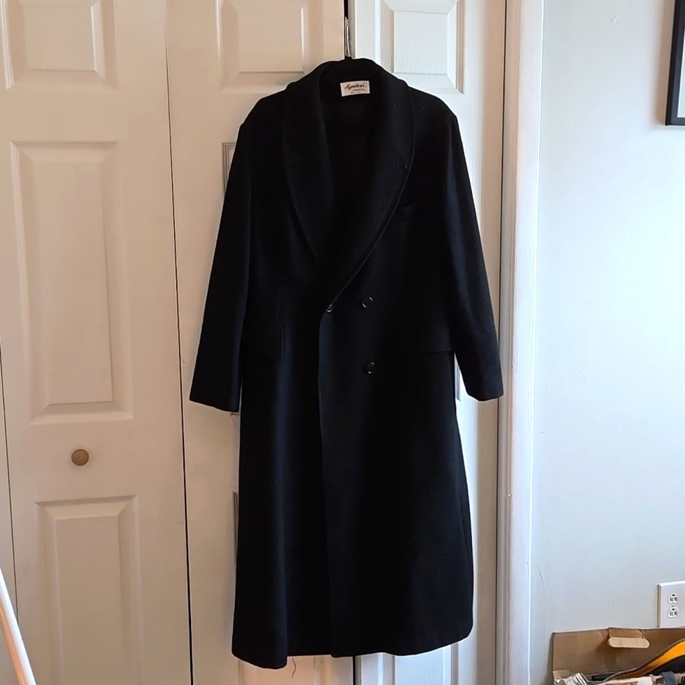 Vintage 100% Wool Women's Long Dress Coat